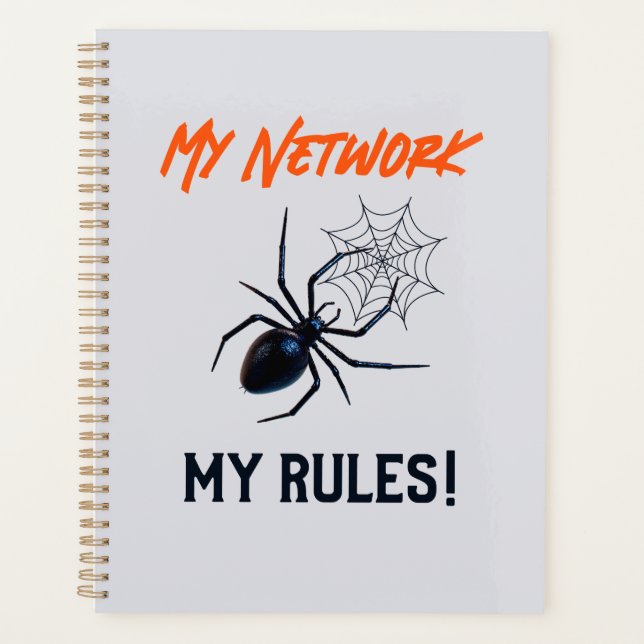 Funny IT Network Admin Humor Gift Planner (Front)