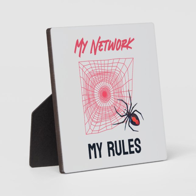 Funny IT Network Admin Humor Gift Plaque (Front)