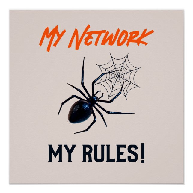 Funny IT Network Admin Humor Gift Poster (Front)