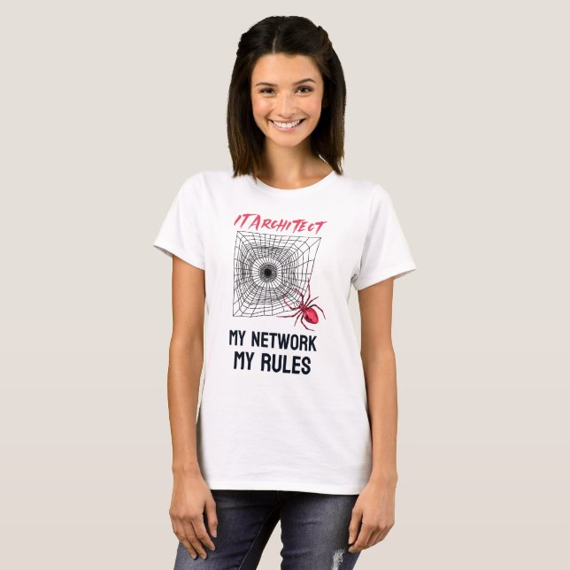 Funny IT Network Admin Humor Gift T-Shirt (Front Full)