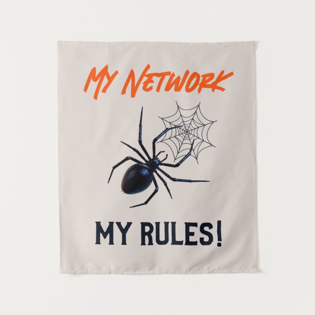 Funny IT Network Admin Humor Gift Tapestry (Front)