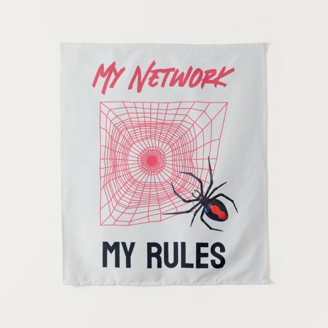 Funny IT Network Admin Humor Gift Tapestry (Front)
