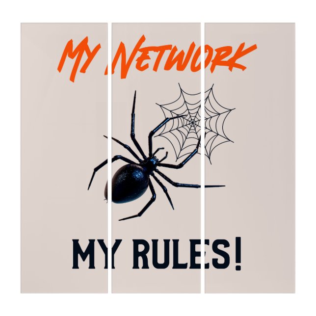 Funny IT Network Admin Humor Gift Triptych (Front)