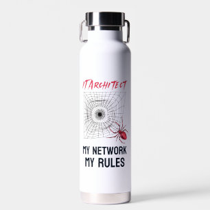 Funny IT Network Admin Humor Gift Water Bottle