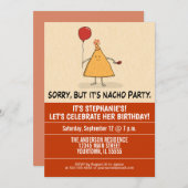 Funny It’s Nacho Party Birthday Invitation (Front/Back)