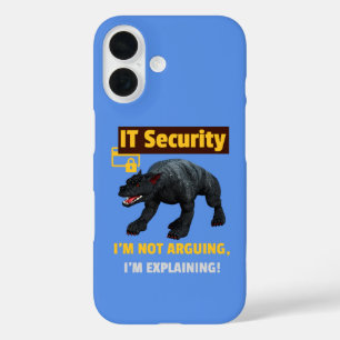 Funny IT Security Explaining Tech Humor Design iPhone 16 Case