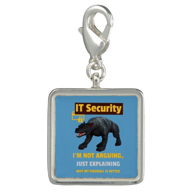 Funny IT Security Explaining Tech Humor Design Charm (Front)