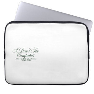 Funny IT Support Shirt Laptop Sleeve