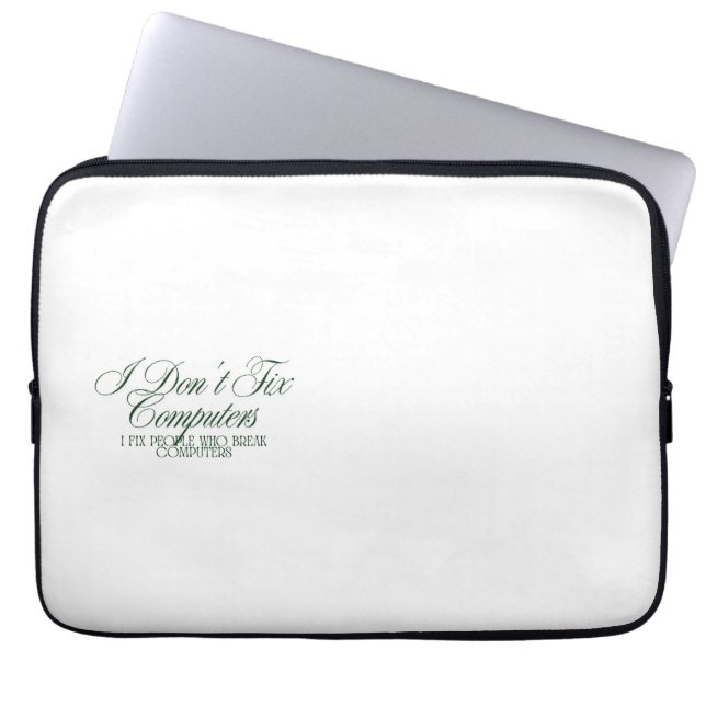Funny IT Support Shirt  Laptop Sleeve (Front)