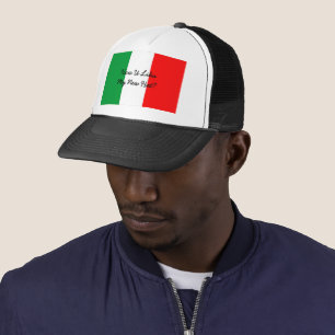 Funny Italian Accent and Flag of Italy Trucker Hat