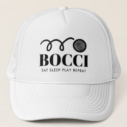 Funny Italian bocci ball game sport trucker hat