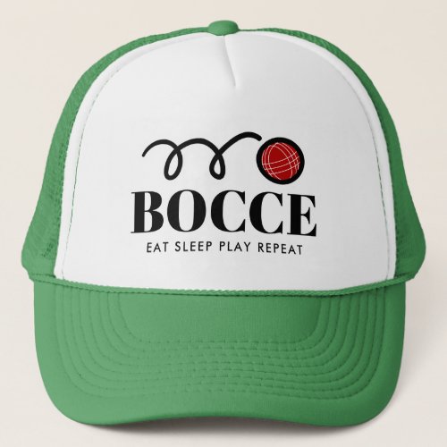 Funny Italian bocci ball sport trucker hat