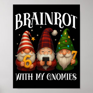 Funny Italian Brainrot Christmas 67 Gnomes X-mas B Poster