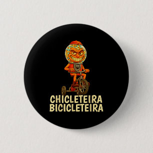 Funny Italian Brainrot Kids Meme Chicleteira Bicic Button