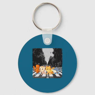 Funny Italian Brainrot Meme Character Crosswalk Vi Keychain