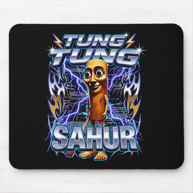 Funny Italian Brainrot Tung Tung Tung Sahur  Mouse Pad (Front)