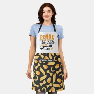 Funny Italian Food Pun Chef Cooking Pasta Pattern