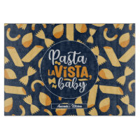 Funny Italian Food Vintage Pasta La Vista Pattern