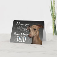 Funny Italian Greyhound Mother's Day card