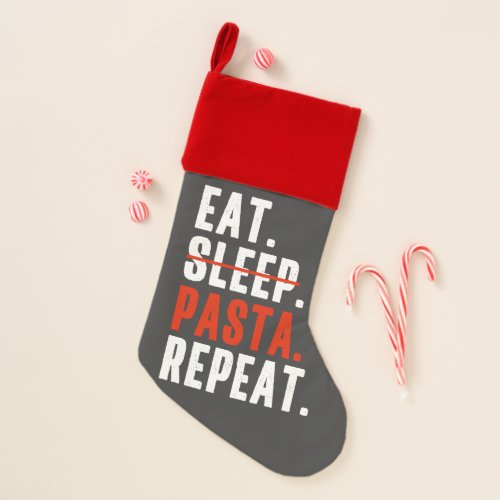 Funny Italian Pasta Lovers Saying Christmas Stocking