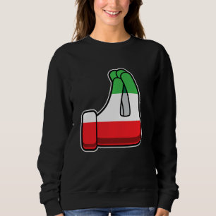Funny Italian Pride Italy Hand Gesture Humor Sweatshirt