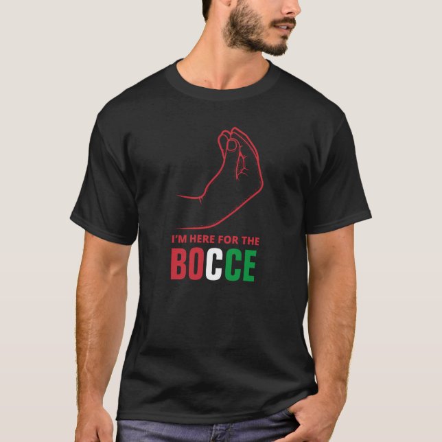 Funny Italian Sayings - BOCCE T-Shirt (Front)