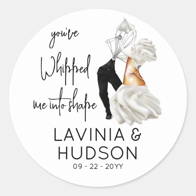 Funny Italian Wedding Classic Round Sticker (Front)