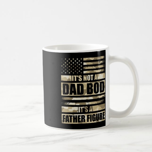 Funny It's Not A Dad Bod It's A Father Figure Amer Coffee Mug (Right)