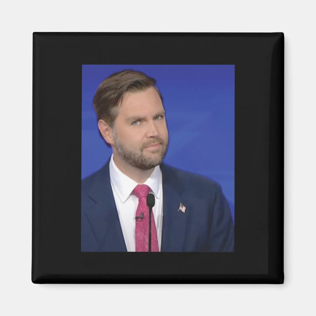 Funny J.d Vance Meme Vice President Debate Face  Magnet (Front)