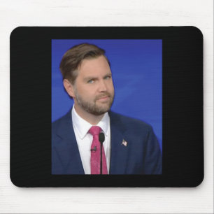Funny J.d Vance Meme Vice President Debate Face Mouse Pad