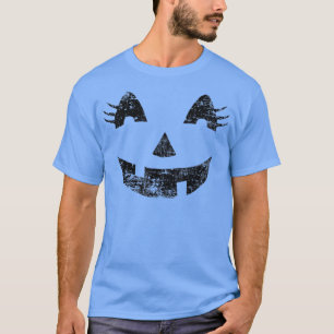 Funny Jack O' Lantern Pumpkin EyeLashes Halloween T-Shirt