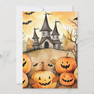 Funny Jack O’Lanterns Bats Halloween Card