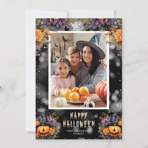 Funny Jack_O_Lanterns Photo Happy Halloween Card