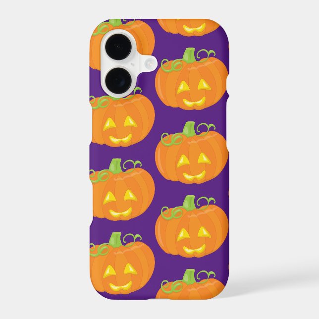 Funny Jack O'Lantern Pumpkin Halloween Pattern Iphone Case (Back)