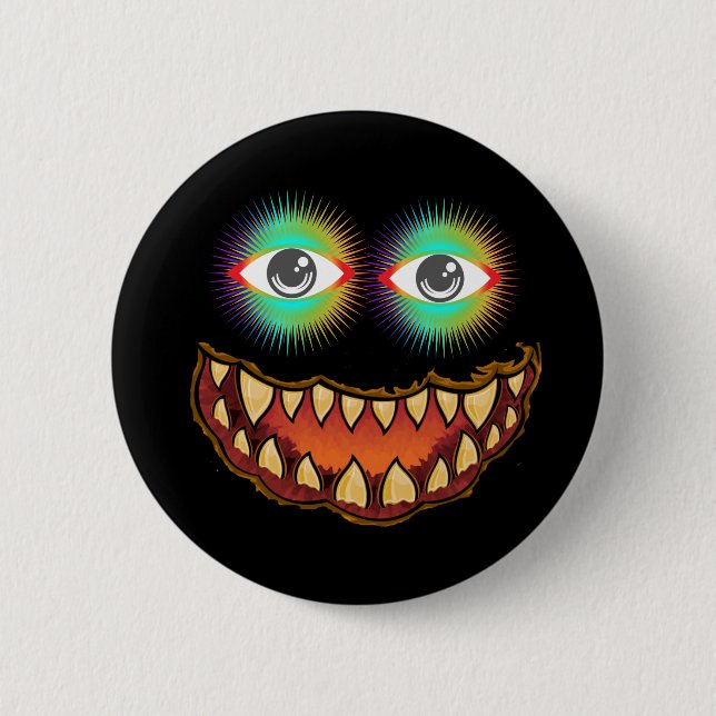 Funny Jack o'lantern Thunder_Cove Button (Front)