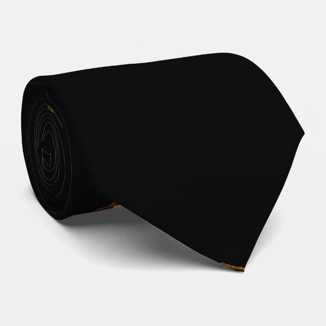 Funny Jack o'lantern Thunder_Cove Neck Tie (Rolled)
