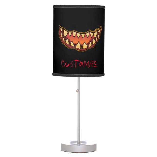 Funny Jack o'lantern Thunder_Cove Table Lamp (Front)