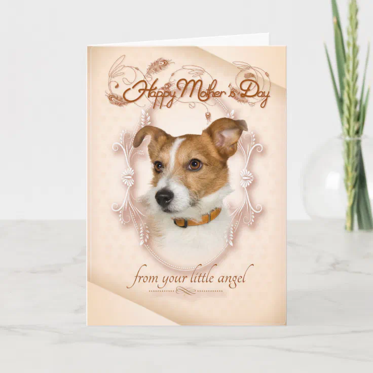 Funny Jack Russell Mother's Day Card | Zazzle