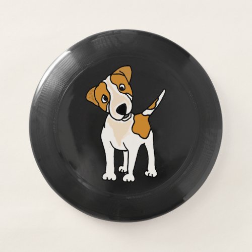 Funny Jack Russell Terrier Cartoon Frisbee