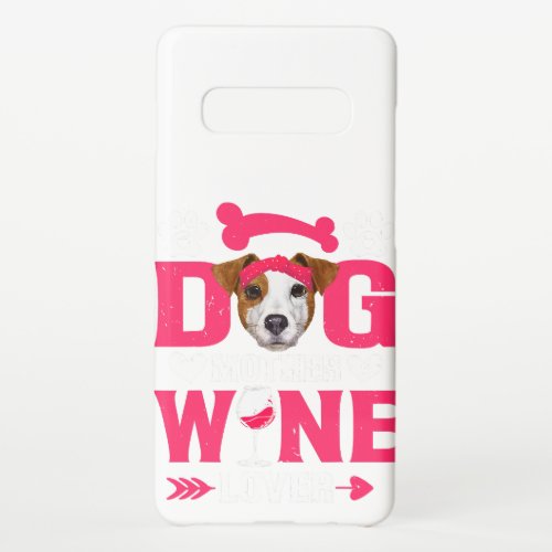 Funny Jack Russell Terrier Dog Mother Wine Lover M Samsung Galaxy S10 Case