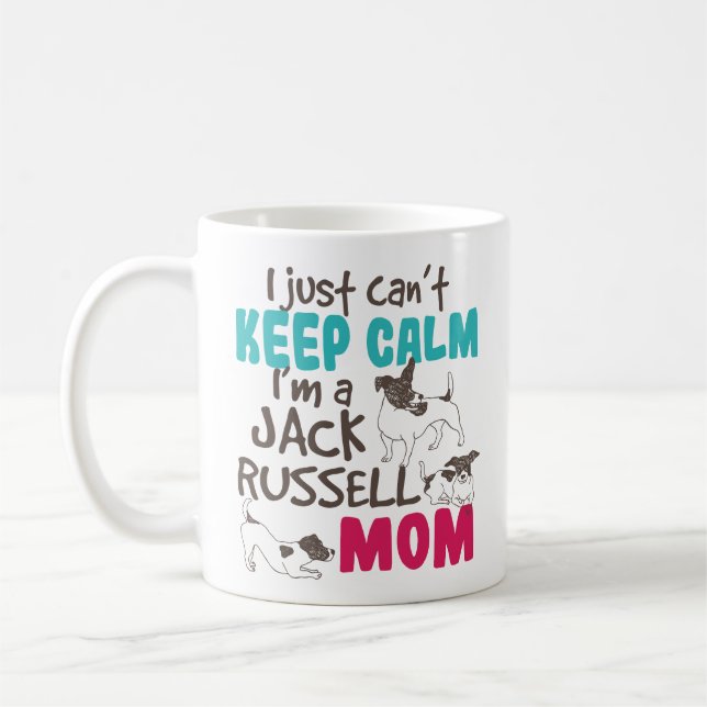 Funny Jack Russell Terrier Lover Dog Mom Mug Gift (Left)