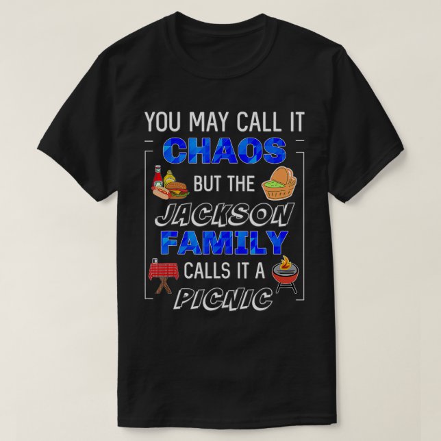 Funny Jackson Family Picnic Cookout Party Gatherin T-Shirt (Design Front)
