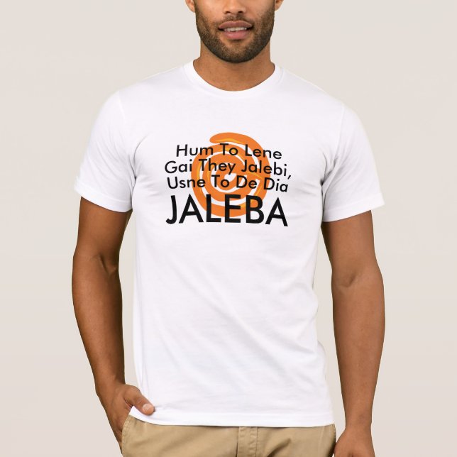 Funny Jalebi Pun Tee, Funny Indian Food Humor T-Shirt (Front)