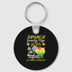 Funny Jamaica Family Trip 2025 We Create Memories Keychain