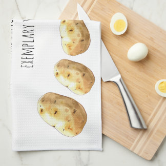 Funny Jane Austen Inspired Boiled Potato Quote Kitchen Towel