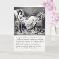 Funny Jane Austen Pride & Prejudice Greeting Card