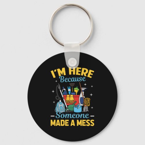 Funny Janitor Keychain