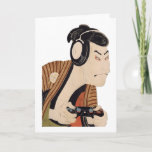Funny Japanese Gamer Samurai Ukiyo-e Art  Card