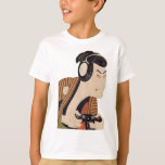 Funny Japanese Gamer Samurai Ukiyo-e Art  T-Shirt