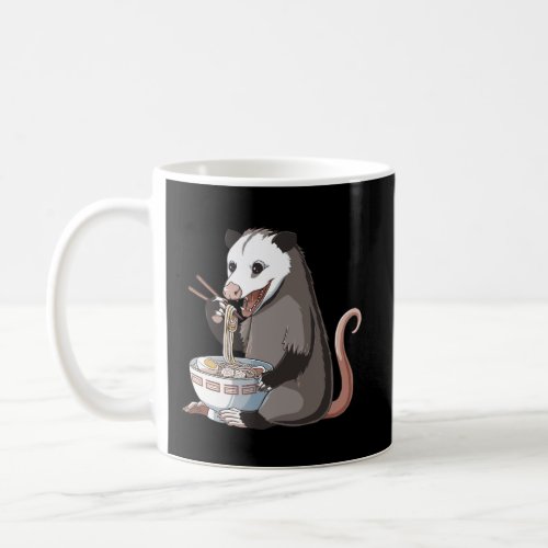Funny Japanese Kawaii Ramen Opossum Coffee Mug